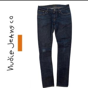 🔥🔥 Nudie Jeans Women's Straight Leg Blue Jeans Size 30 Length 34